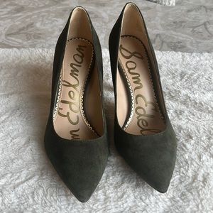 Sam Edelman Forest Green Suede Pumps
